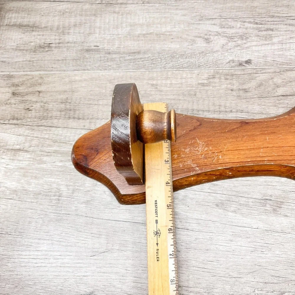 Vintage‎ Wooden Heart Wall Sconce Candleholder: Midcentury Modern Home Decor